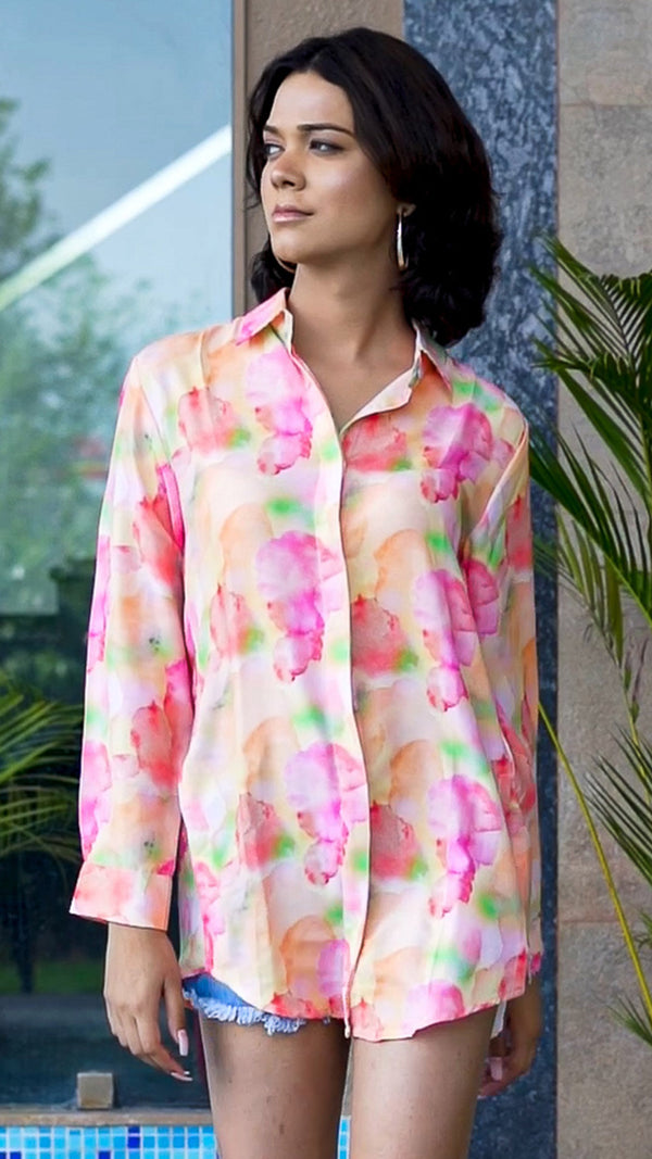 Women Rainbow Rhapsody Printed Shirt