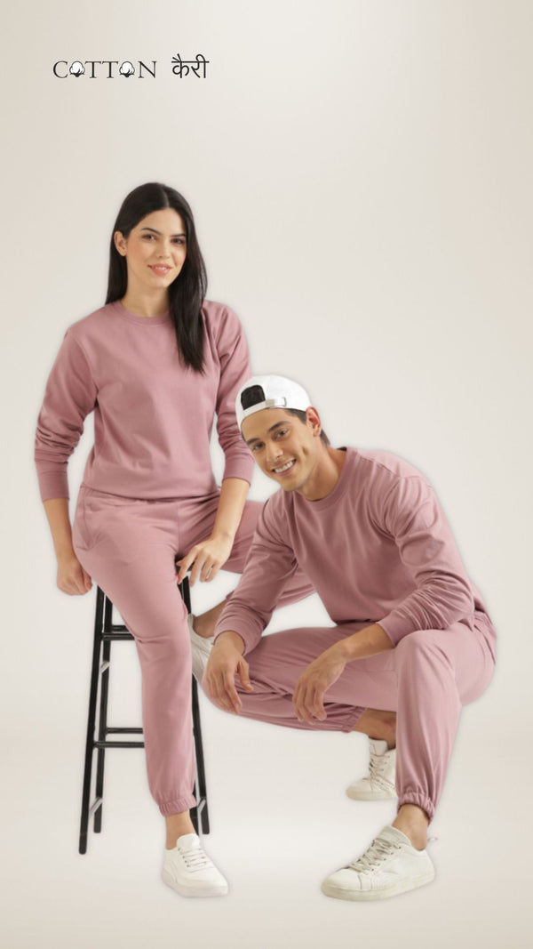 Rose Unisex Sweatshirt and Pant Co-ord Set